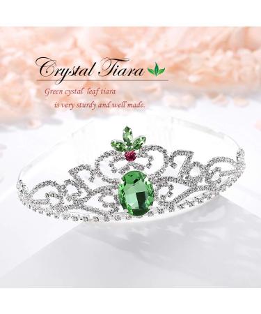 Green Diamond Rhinestone Tiara - Birthday Princess Tiana Crown | Lovelyshop - Buy Online on GoSupps.com