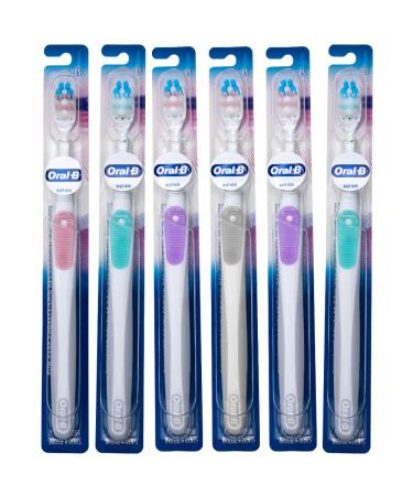 Oral-B Gum Care Extra Soft Toothbrush for Sensitive Teeth and Gums Compact Small Head (Colors Vary) - Pack of 6 - Buy Online on GoSupps.com