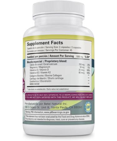 Oseo Forte Capsules - Natural Bone Support by Betel Natural | 90 Count - Buy Online on GoSupps.com