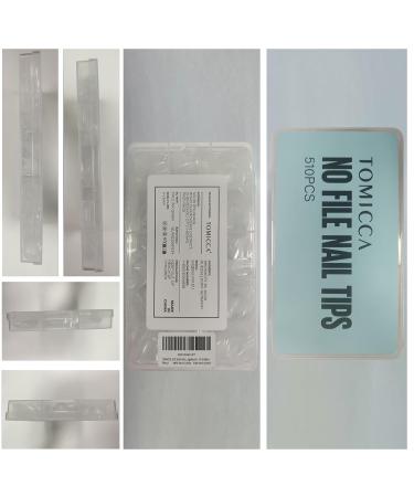 TOMICCA 510 PCS Ultra Short Squoval Gel Nail Tips - Semi-Matte Full Cover Perfect for Nail Salons & DIY Nail Art - 15 Sizes Available - Buy Online on GoSupps.com