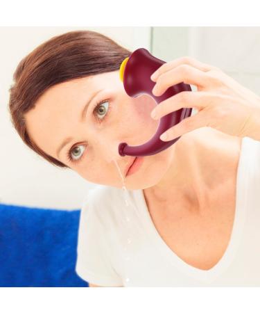 Healvian Nose Cleaner Neti Pot - Durable Nasal Cleansing Tool for Sinus Irrigation & Rinsing | Yoga Horn Design | International Shipping Available - Buy Online on GoSupps.com