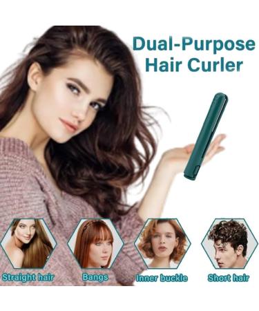 Mini Dual-Purpose Curling Iron USB Mini Dual-purpose Hair Straightener Curling Iron Goodwillbrave Mini Curling Iron Long-Lasting Portable Travel Hair Styler (Blue) - Buy Online on GoSupps.com