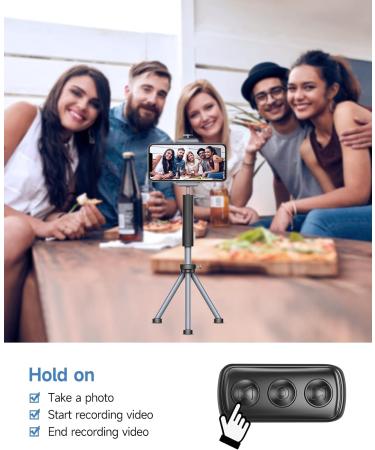 Bluetooth Remote Control with Ring Design for TikTok, Page Turner, Rechargeable, iOS/Android Compatible - Black - Buy Online on GoSupps.com