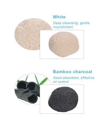 5 Colors Konjac Sponge Set | Natural Facial Cleansing & Care | Gentle Round Wash Puffs - Buy Online on GoSupps.com