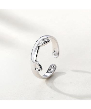 Aibyks Cat Ring for Women - Bright Color Cat Earrings | Fashion Jewelry Gift for Weddings & Valentine's Day - Buy Online on GoSupps.com