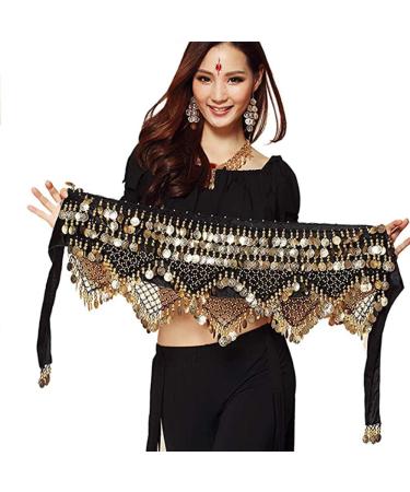 Shop Chiffon Hip Towels & Belly Dance Belts | Indian Dance Accessories with Gold Coins for Parties & Celebrations - Buy Online on GoSupps.com