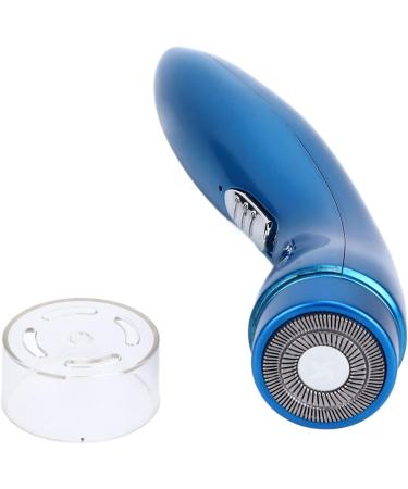 Mini Electric Razor for Men - Quiet High Speed Double Knife Mesh Shaver | Portable Travel Shaver in Blue - ABS Stainless Steel - Buy Online on GoSupps.com