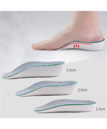 Brandone Height Increase Insoles - 1.37in Orthopedic Arch Support Pads for Men & Women | Black High Pads - Buy Online on GoSupps.com
