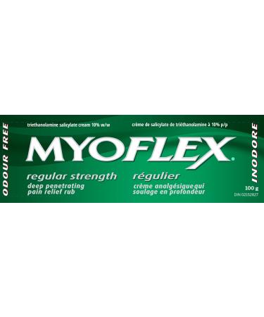 Myoflex Pain Relief Rub | Odourless | Provides Deep Penetrating Relief of Muscle Soreness & Joint Pain | Menthol Free | Stain Free | Non-Greasy | Great For Ages 2+ | 100 grams (Regular Strength)