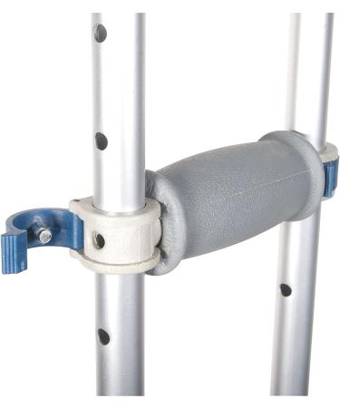 Drive Medical RTL10433 Adjustable Silver Crutches for Walking - Lightweight & Comfortable - Buy Online on GoSupps.com
