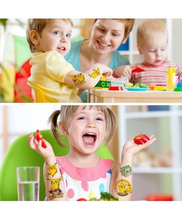 60PCS Cartoon Temporary Tattoos - Party Favors for Kids Boys Girls - Cute Fake Tattoos Stickers for Birthday Party Supplies & Decorations - Buy Online on GoSupps.com