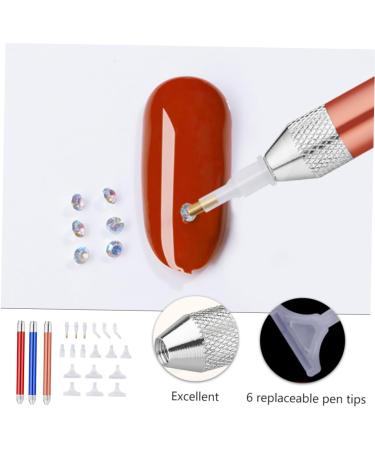 Beaupretty 3sets Nail Art Drill Pen Nail Pen Diy Drill Pen Nail Rhinestone Pen Diamond Embroidery Pen Kit Gemstones for Nails Embroidery Diamond Pen 5d Tool Aluminum Alloy Shine Glue Pen 13.6x1.3cm Assorted Color - Buy Online on GoSupps.com