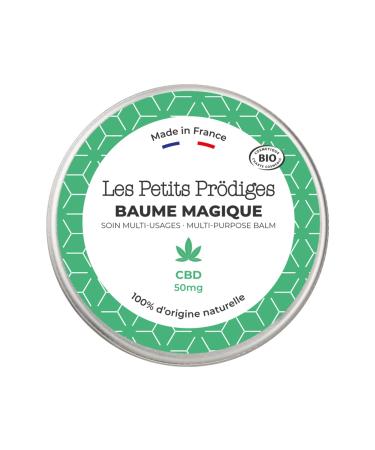 Multi-Purpose CBD Balm 30ml - Nourishing Body Face Lips and Hair Care - 100% Natural - Made in France - All Skin Types - Certified ORGANIC - Recyclable Packaging - LES PETITS PRODIGES