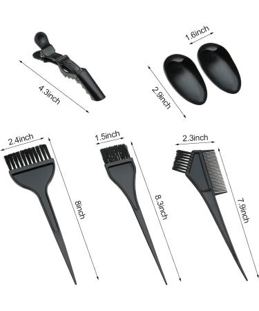 Beayuer 24 Pcs Hair Dye Coloring Kit - Professional Hair Tinting Tools Set in Black - Buy Online on GoSupps.com