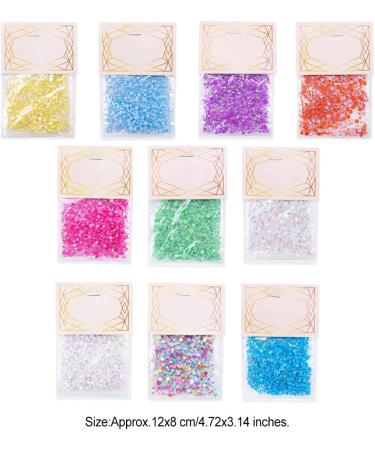 dijiusidy 1440 Pieces Glass Crystal Set Eye-catching 3D Tips Decoration Nail Art Rhinestones DIY Handcraft Manicure Accessories Green - Buy Online on GoSupps.com