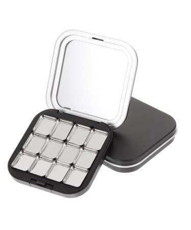 FRCOLOR 2pcs Makeup Palettes Eye Shadow Empty Lip Balm Palette Eyeshadow Tray with Pans Eyeshadow Palettes Makeup Tray Women Eyeshadow Palette Magnetic Contouring Powder Miss Plastic