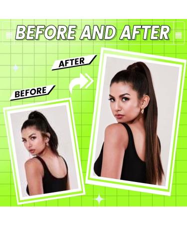 Ponytail Extensions - Hetto Real Hair Brown Smooth Braid Remy Extensions #2 Darkest Brown 45 cm 80g - Shop Now! - Buy Online on GoSupps.com