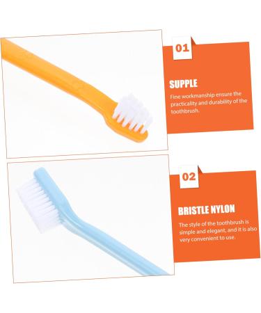 BCOATH 10pcs Puppy for Cat Pets Small Supplies Portable Nylon Clean Tooth Pet Dual-head Dog Brush - Buy Online on GoSupps.com