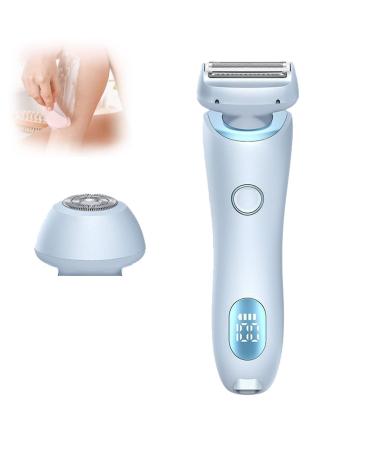 Dusk Razor for Women Dusk Glide Pro 3.0 Shaver Dusk Electric Razor for Women 2 In 1 Portable Electric Shaver (Blue)