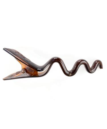 1 Piece Mini Wave Hair Clip in Dark Golden Brown - Small 9cm - Made in Germany | WeLoveBeads - International Shipping - Buy Online on GoSupps.com