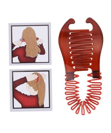 Comb DIY Bendable Plastic Hair Comb Ponytail Hair Styling Tool Modern Banana Clip Interlocking Comb French Side Comb For Women Girls 1