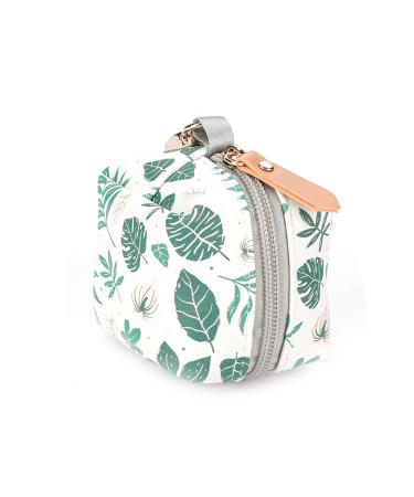 Haoying Schnuller-etui with clip-baby pacifier holder |Pacifier bag with snap handle for fastening to the diaper bag stroller or wallet green