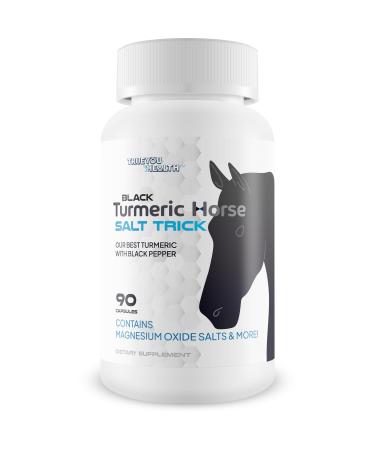 Black Turmeric Horse Salt Trick - Our Best Turmeric with Black Pepper - Ultra High Absorption Natural Formula - Gold Turmeric Curcumin Ginger Supplement - Curcumin Turmiric with Black Pepper