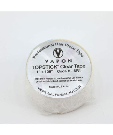 "VAPON TOPSTICK" Double Sided Roll Tapes Stickers Adhesive for Men Hair System Replacement Toupee Hair Extension Wig Bundles Hair Weave Closure Lace Frontal(108 Inch & 1 Inch)
