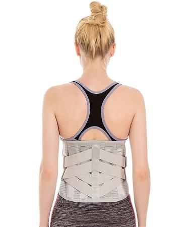 Self-warming waist belt abdominal-bellied tension lower back support heating pillow portable abdominal wrap waist/belly support (gray XL)