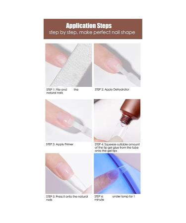Gel Nail Tip Glue Gel Glue Nail Glue Base Gel Strong Glue Long-Lasting Soft Gel Glue Nail Tips Gel Extension Glue Gel Glue for Rhinestone Nails round mouth - Buy Online on GoSupps.com