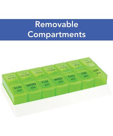 Apex 7-Day AMPM Pill Tray - Weekly Medication Organizer - Buy Online on GoSupps.com