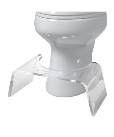 Squatty Potty Ghost Acrylic Toilet Stool, 7" Clear
