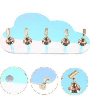 FOMIYES 1 Set Nail Tools Fake Nails Display Holder Nail Stand for Press on Nails Press on Nails Display Holder Press on Nails Stand with Base Nail Display Stand Acrylic Aurora Symphony - Buy Online on GoSupps.com