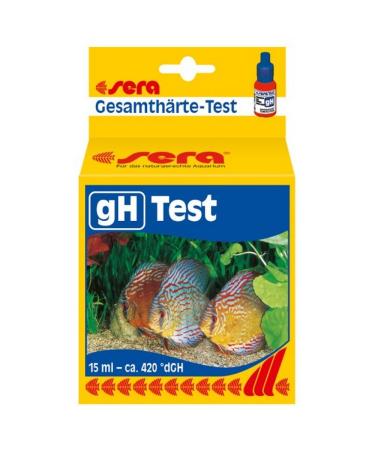 Sera 04110 Total hardness test (GH) measures reliably and precisely the overall hardness for fresh water in the aquarium or pond 15 ml (1 Pack)