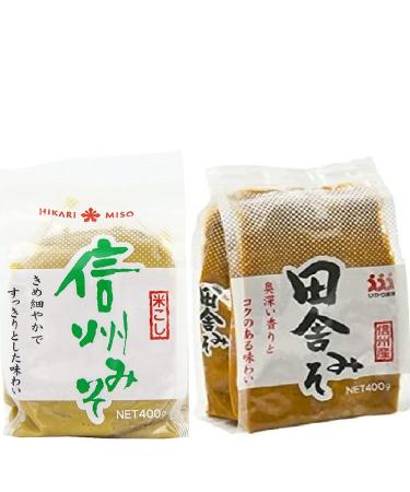 Hikari Medium Sweet White & Red Miso Paste 2 x 400g