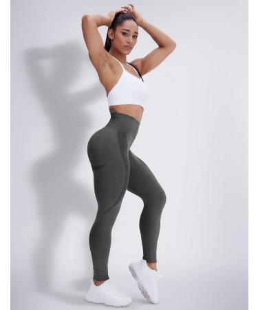 Corcoar Women's High Waist Seamless Gym Leggings - XL Grey Sport & Yoga Pants - Buy Online on GoSupps.com
