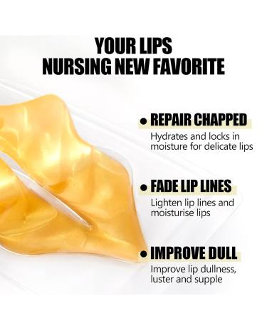 32 Pairs 24K Collagen Eye & Lip Masks - Anti-Aging Under Eye Patches for Dark Circles & Lip Care Nourishing Treatment for Puffy Eyes & Wrinkles - Buy Online on GoSupps.com