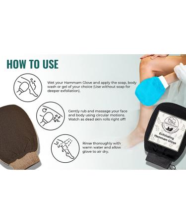 Natural Elephant Exfoliating Hammam Glove - Lovely Lilac Face and Body Exfoliator Mitt - Buy Online on GoSupps.com