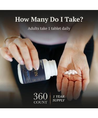 Puregen Labs Biotin 10 000 MCG Supports Healthy Hair Skin & Nails - High Potency Beauty Support - Non-GMO Gluten Free | 360 Vegetarian Tablets - Buy Online on GoSupps.com