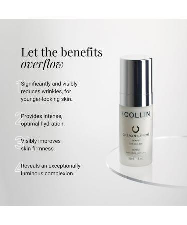 GM COLLIN Collagen Supreme Serum - Anti-Aging Hydrating Face Serum with Vegan Collagen for Wrinkle Reduction & Firmness | Shop Internationally - Buy Online on GoSupps.com