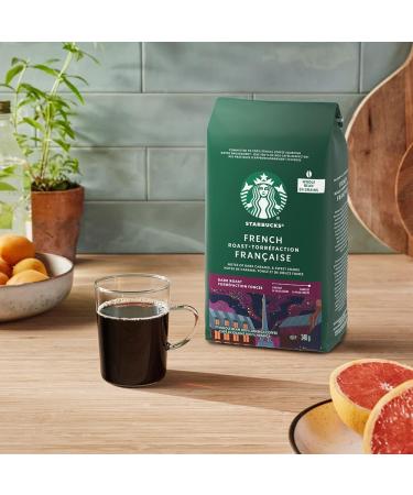 Starbucks French Roast Whole Bean Coffee 340 Grams (Pack Of 6) French Dark Roast 2040 Grams - Buy Online on GoSupps.com
