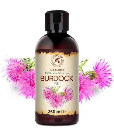 Burdock Oil 250ml - Arctium Lappa Root Extract - 100% Pure & Natural - Natural Hair Oil - Great Benefits for Skin - Hair - Face - Body Care - Glass Bottle - Oils Burdock Seed - Buy Online on GoSupps.com