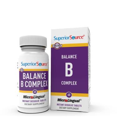 Superior Source B Complex Folic Acid/Biotin (60 Tablets) - Buy Online on GoSupps.com