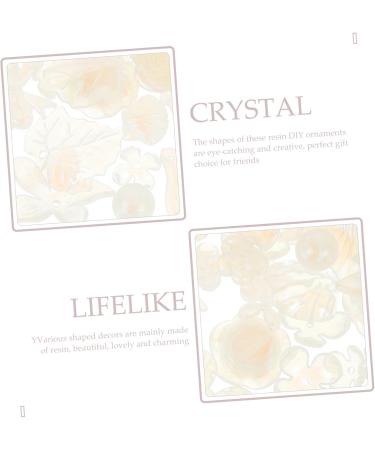 LALAFINA 1 DIY Handmade Accessories A Necklace Ornament Models Flatback Rose Charms Cream Gum Scattered Beads White 0.3X3X3.9CM - Buy Online on GoSupps.com