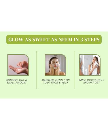 Bella Neem Purifying Face Wash - Value Pack of 4 - Daily Herbal Cleanser for Oily & Acne Prone Skin - With Aloe Vera & Cucumber - Soap-Free & Non-Drying - 4 x 2.12 oz (Total 8.48 oz) - Buy Online on GoSupps.com