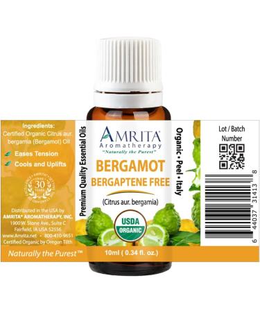 Organic Bergamot Bergaptene Free Essential Oil 100% Pure and Undiluted Citrus AUR. bergamia Premium Quality Aromatherapy Oil Tested and Verified Size: 10mL (0.34 Fl. Oz.) 0.34 Fl Oz (Pack of 1) - Buy Online on GoSupps.com