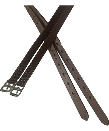 Majestic Ally Genuine Leather English Stirrup Leathers (Pack of 2) Black 54 Inches - Buy Online on GoSupps.com