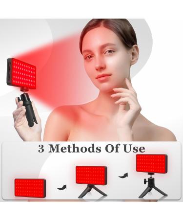 Devowellte Red Light Lamp with Stand Portable Red Light with 660nm & 850nm Wavelengths Rechargeable Infrared Light Lamp for Home/Office/Travel - Buy Online on GoSupps.com