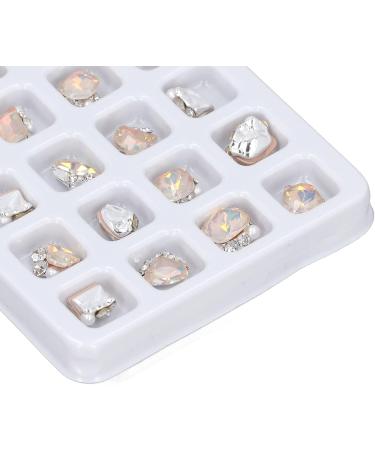 Nail Rhinestones 3D Accessories 20pcs Multiple Shapes Crystal Rhinestones Nail Decoration for Travel (05) - Buy Online on GoSupps.com