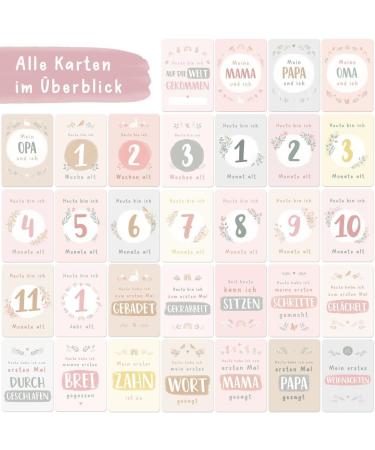 Mintkind Baby Gift Set | My First Year Baby Diary Milestone Cards & Souvenir Box | Perfect Baby Photo Album for Boys & Girls - Buy Online on GoSupps.com